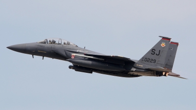 Photo ID 104949 by Paul Newbold. USA Air Force McDonnell Douglas F 15E Strike Eagle, 90 0229