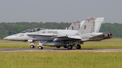 Photo ID 107141 by David F. Brown. USA Marines McDonnell Douglas F A 18A Hornet, 163156