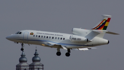Photo ID 108075 by Lukas Kinneswenger. Bolivia Air Force Dassault Falcon 900EX, FAB 001