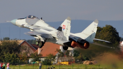 Photo ID 107169 by Radim Spalek. Slovakia Air Force Mikoyan Gurevich MiG 29AS, 3911