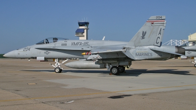 Photo ID 107360 by David F. Brown. USA Marines McDonnell Douglas F A 18A Hornet, 163156