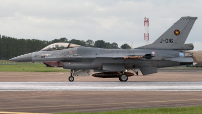 Photo ID 108004 by Niels Roman / VORTEX-images. Netherlands Air Force General Dynamics F 16AM Fighting Falcon, J 016