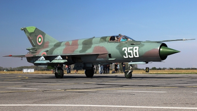 Photo ID 107767 by Stamatis Alipasalis. Bulgaria Air Force Mikoyan Gurevich MiG 21bis SAU, 358