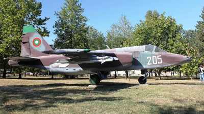 Photo ID 108086 by Stamatis Alipasalis. Bulgaria Air Force Sukhoi Su 25K, 205