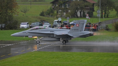 Photo ID 108039 by Martin Thoeni - Powerplanes. Switzerland Air Force McDonnell Douglas F A 18D Hornet, J 5233