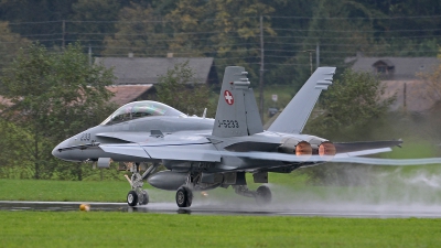 Photo ID 108484 by Martin Thoeni - Powerplanes. Switzerland Air Force McDonnell Douglas F A 18D Hornet, J 5233