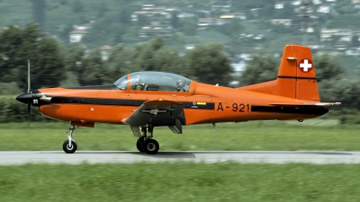 Photo ID 109178 by Joop de Groot. Switzerland Air Force Pilatus PC 7 Turbo Trainer, A 921