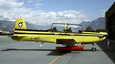 Photo ID 111993 by Joop de Groot. Switzerland Air Force Pilatus PC 9A, C 407