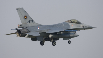 Photo ID 14552 by Marcel Bos. Netherlands Air Force General Dynamics F 16AM Fighting Falcon, J 874