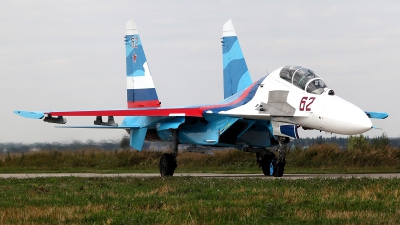 Photo ID 113621 by Carl Brent. Russia Air Force Sukhoi Su 27UB, 62 RED