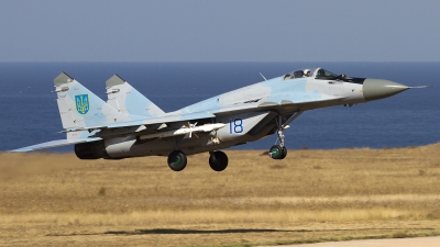 Photo ID 113839 by Chris Lofting. Ukraine Air Force Mikoyan Gurevich MiG 29 9 13, 18 BLUE
