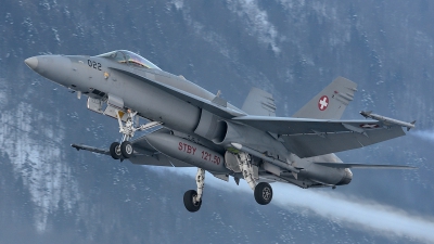 Photo ID 114109 by Martin Thoeni - Powerplanes. Switzerland Air Force McDonnell Douglas F A 18C Hornet, J 5022