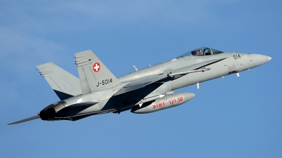 Photo ID 114359 by Martin Thoeni - Powerplanes. Switzerland Air Force McDonnell Douglas F A 18C Hornet, J 5014