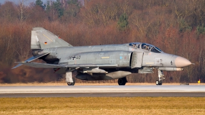 Photo ID 14824 by Jörg Pfeifer. Germany Air Force McDonnell Douglas F 4F Phantom II, 38 40