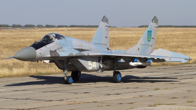 Photo ID 114791 by Chris Lofting. Ukraine Air Force Mikoyan Gurevich MiG 29 9 13, 54 WHITE