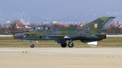 Photo ID 115360 by Chris Lofting. Croatia Air Force Mikoyan Gurevich MiG 21UMD, 167