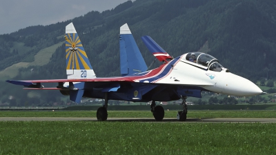 Photo ID 116293 by Chris Lofting. Russia Air Force Sukhoi Su 27UB, 20 BLUE