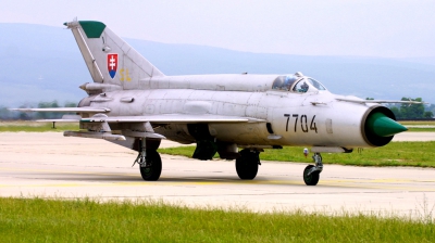 Photo ID 116420 by Andreas Zeitler - Flying-Wings. Slovakia Air Force Mikoyan Gurevich MiG 21MF, 7704
