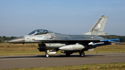 Photo ID 117213 by Thomas Ziegler - Aviation-Media. Netherlands Air Force General Dynamics F 16AM Fighting Falcon, J 062