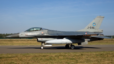 Photo ID 117220 by Thomas Ziegler - Aviation-Media. Netherlands Air Force General Dynamics F 16AM Fighting Falcon, J 646