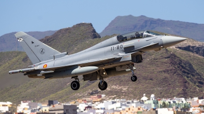 Photo ID 117348 by Lieuwe Hofstra. Spain Air Force Eurofighter CE 16 Typhoon EF 2000T, CE 16 11
