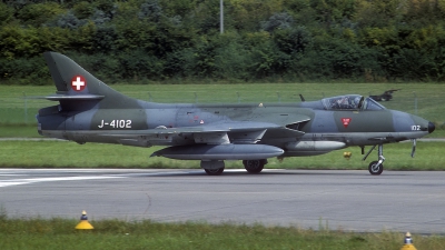 Photo ID 117781 by Rainer Mueller. Switzerland Air Force Hawker Hunter F58A, J 4102