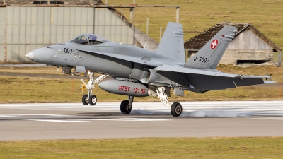 Photo ID 117680 by Alex van Noye. Switzerland Air Force McDonnell Douglas F A 18C Hornet, J 5007