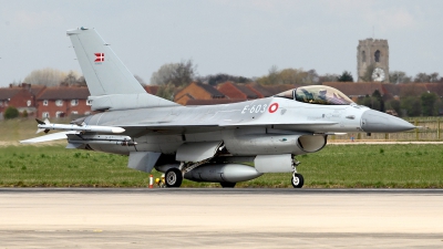 Photo ID 118426 by Carl Brent. Denmark Air Force General Dynamics F 16AM Fighting Falcon, E 603