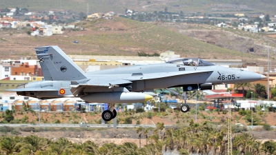 Photo ID 119610 by Lieuwe Hofstra. Spain Air Force McDonnell Douglas F A 18A Hornet, C 15 77