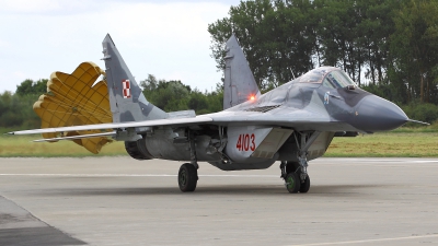 Photo ID 120958 by Sebastian Lemanski - EPGD Spotters. Poland Air Force Mikoyan Gurevich MiG 29G 9 12A, 4103