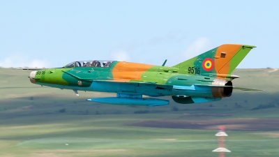 Photo ID 121275 by Petru DIMOFF. Romania Air Force Mikoyan Gurevich MiG 21UM Lancer B, 9516