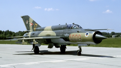 Photo ID 122704 by Joop de Groot. Hungary Air Force Mikoyan Gurevich MiG 21bis SAU, 6009