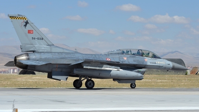 Photo ID 123157 by Lieuwe Hofstra. Turkey Air Force General Dynamics F 16D Fighting Falcon, 94 1558