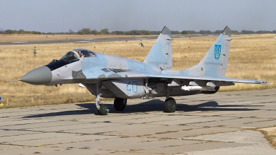 Photo ID 123288 by Chris Lofting. Ukraine Air Force Mikoyan Gurevich MiG 29 9 13, 40 BLUE