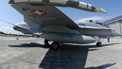 Photo ID 16040 by Sven Zimmermann. Switzerland Air Force McDonnell Douglas F A 18D Hornet, J 5234