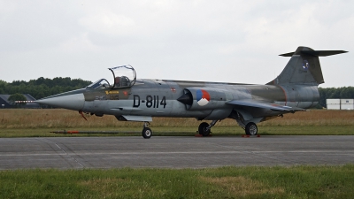 Photo ID 124624 by Niels Roman / VORTEX-images. Netherlands Air Force Lockheed F 104G Starfighter, D 8114