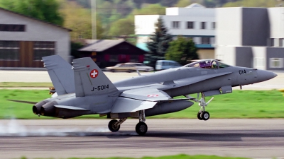 Photo ID 124293 by Sven Zimmermann. Switzerland Air Force McDonnell Douglas F A 18C Hornet, J 5014