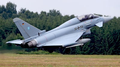 Photo ID 124710 by Carl Brent. Germany Air Force Eurofighter EF 2000 Typhoon T, 30 59