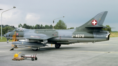 Photo ID 125300 by Joop de Groot. Switzerland Air Force Hawker Hunter F58, J 4070