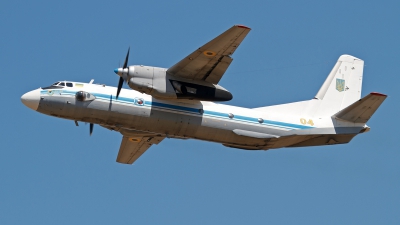 Photo ID 125658 by Niels Roman / VORTEX-images. Ukraine Air Force Antonov An 26, 04 YELLOW