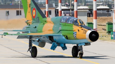 Photo ID 125686 by Alex van Noye. Romania Air Force Mikoyan Gurevich MiG 21UM Lancer B, 176