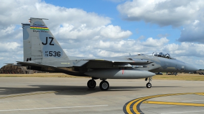 Photo ID 125781 by Peter Boschert. USA Air Force McDonnell Douglas F 15C Eagle, 78 0536