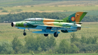 Photo ID 126129 by FEUILLIN Alexis. Romania Air Force Mikoyan Gurevich MiG 21UM Lancer B, 9516