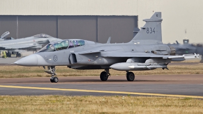 Photo ID 126112 by Niels Roman / VORTEX-images. Sweden Air Force Saab JAS 39D Gripen, 39834