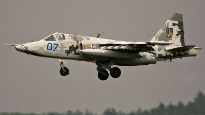 Photo ID 127442 by Jan Suchanek. Ukraine Air Force Sukhoi Su 25M1,  