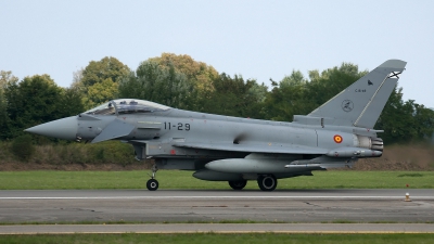 Photo ID 127825 by Jörg Pfeifer. Spain Air Force Eurofighter C 16 Typhoon EF 2000S, C 16 49