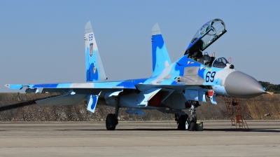 Photo ID 128241 by Milos Ruza. Ukraine Air Force Sukhoi Su 27UB,  