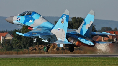 Photo ID 128126 by Jan Suchanek. Ukraine Air Force Sukhoi Su 27UB,  
