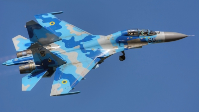 Photo ID 128186 by Petr Pospisil. Ukraine Air Force Sukhoi Su 27UB,  