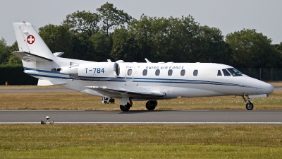 Photo ID 128513 by Niels Roman / VORTEX-images. Switzerland Air Force Cessna 560XL Citation Excel, T 784